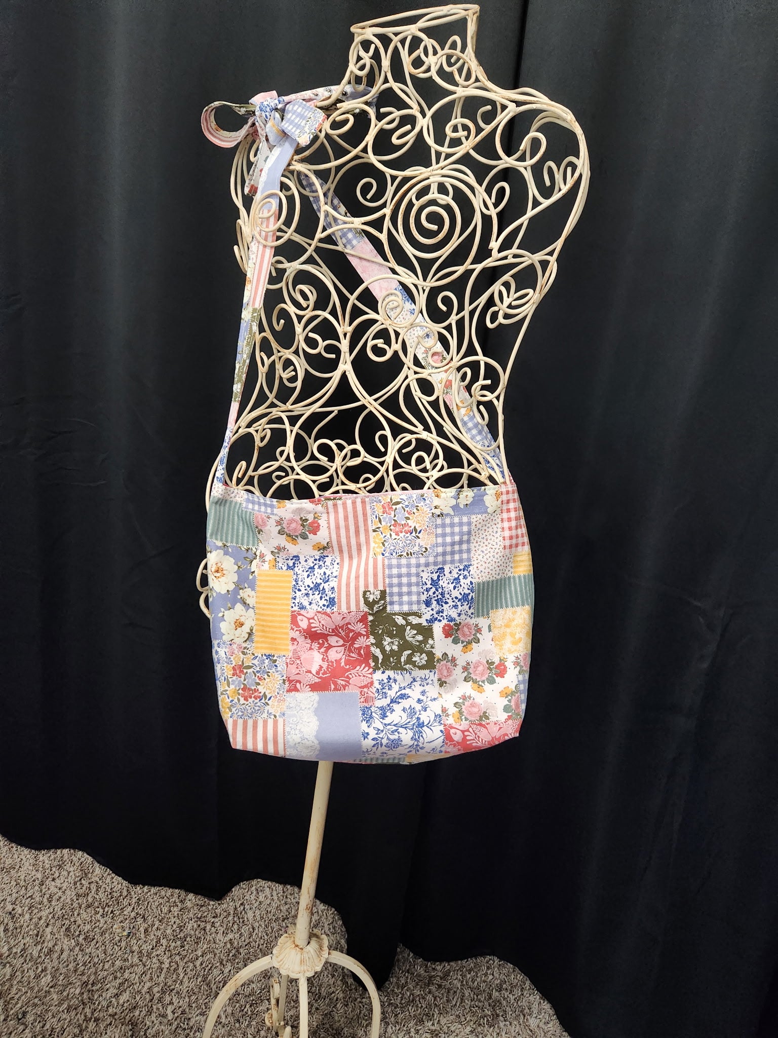 Cottage Patchwork Crossbody Bag