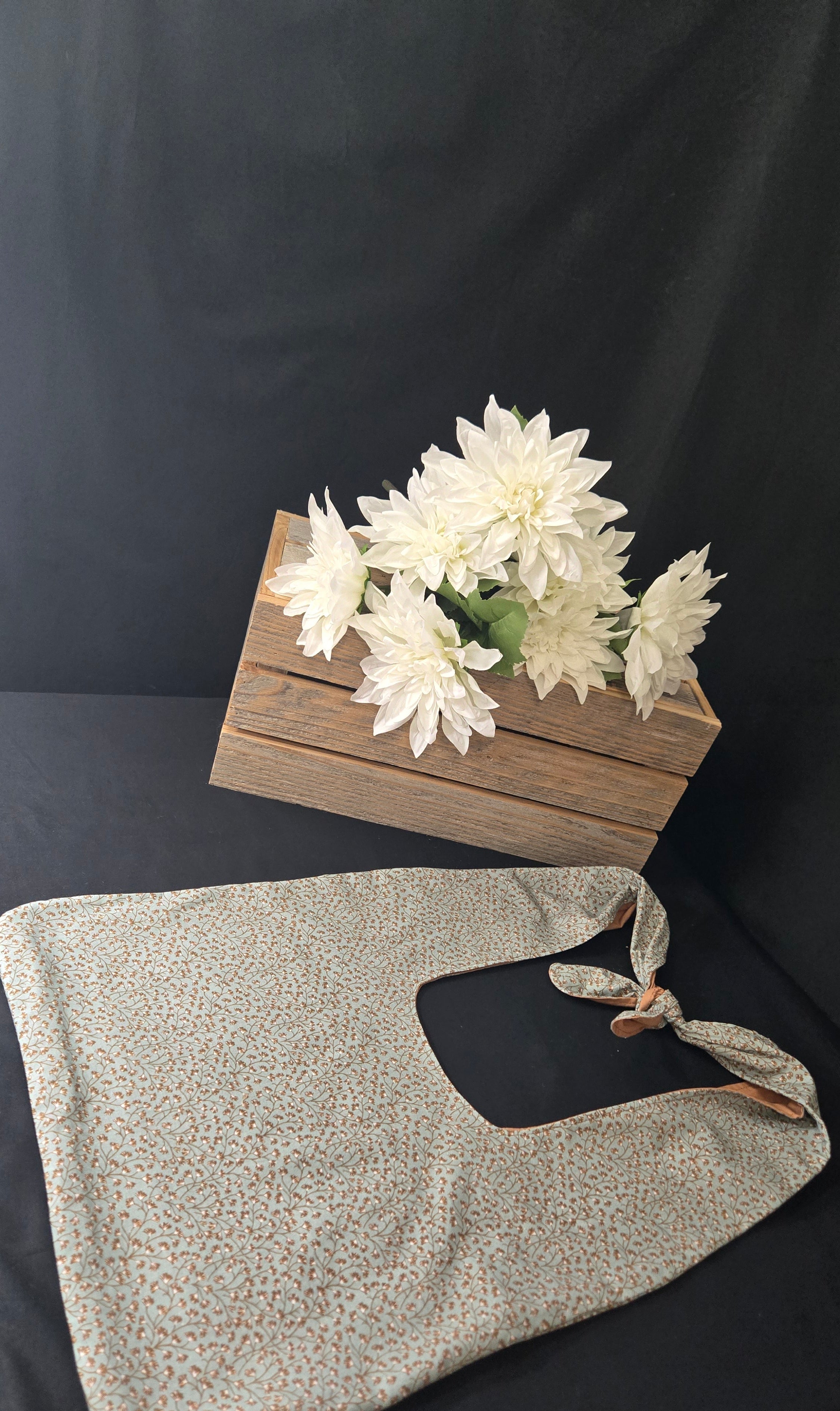 Muted Blue Boho Tote