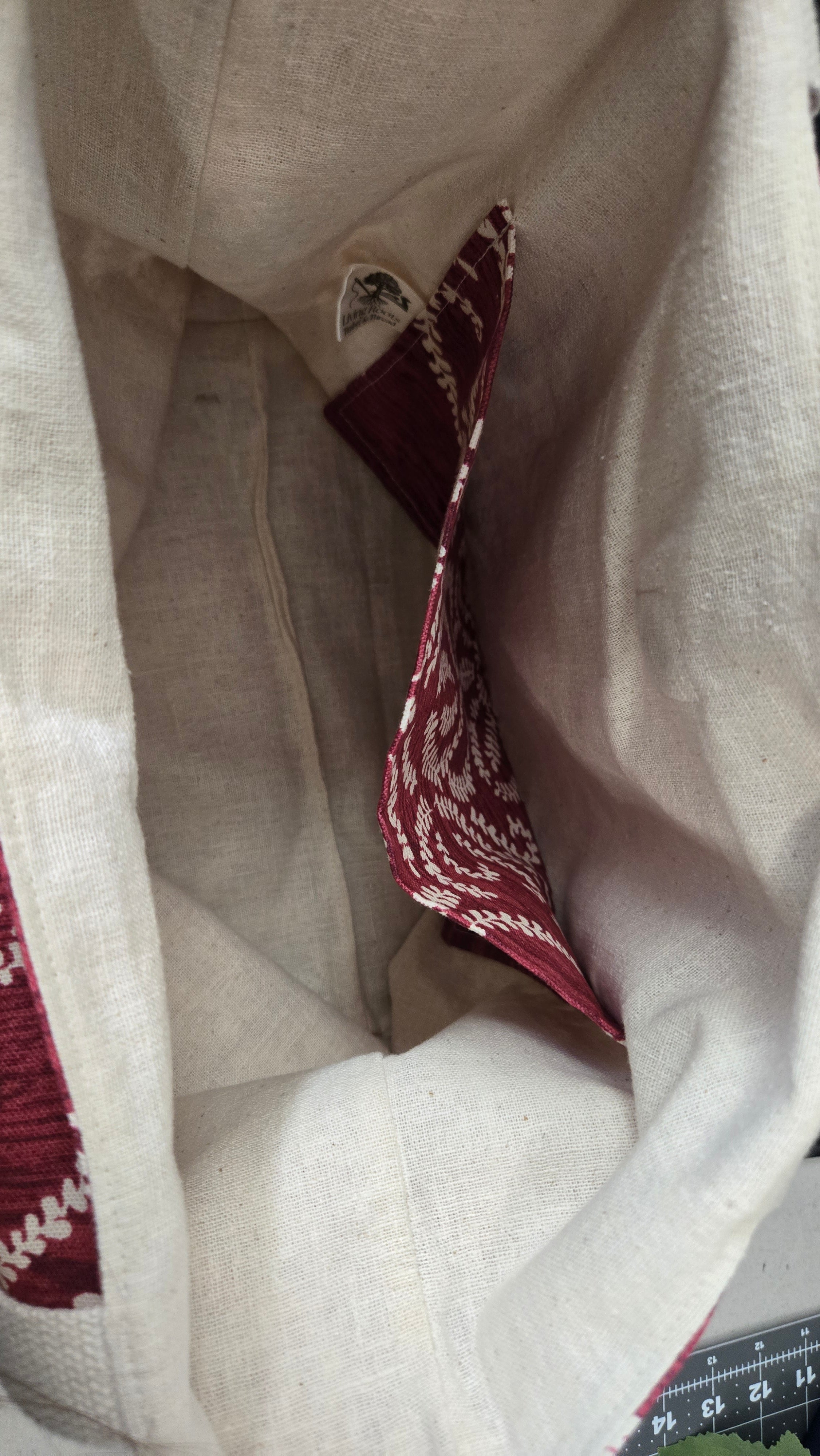 Red Floral Tote