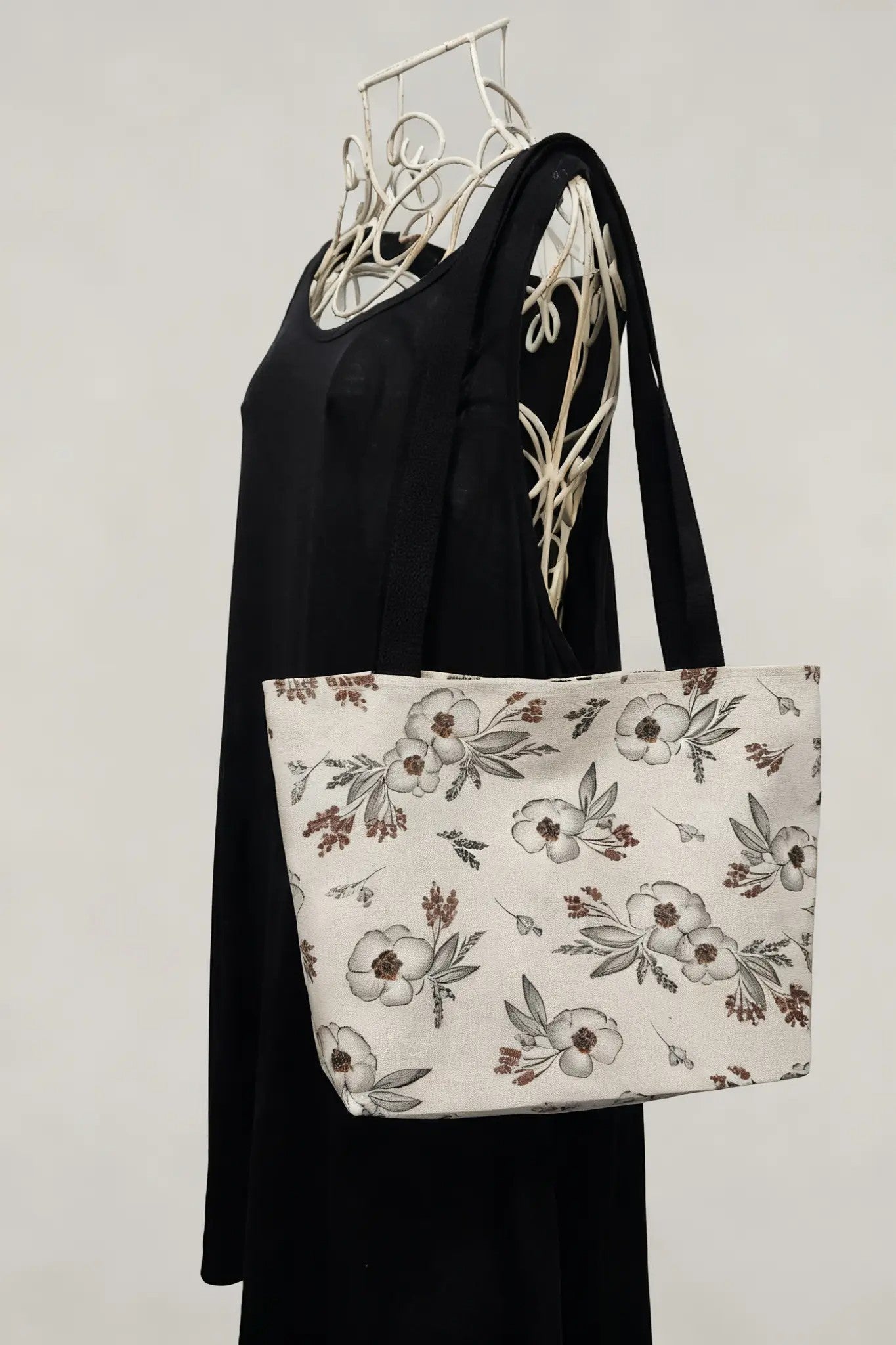 Muted Floral Tote