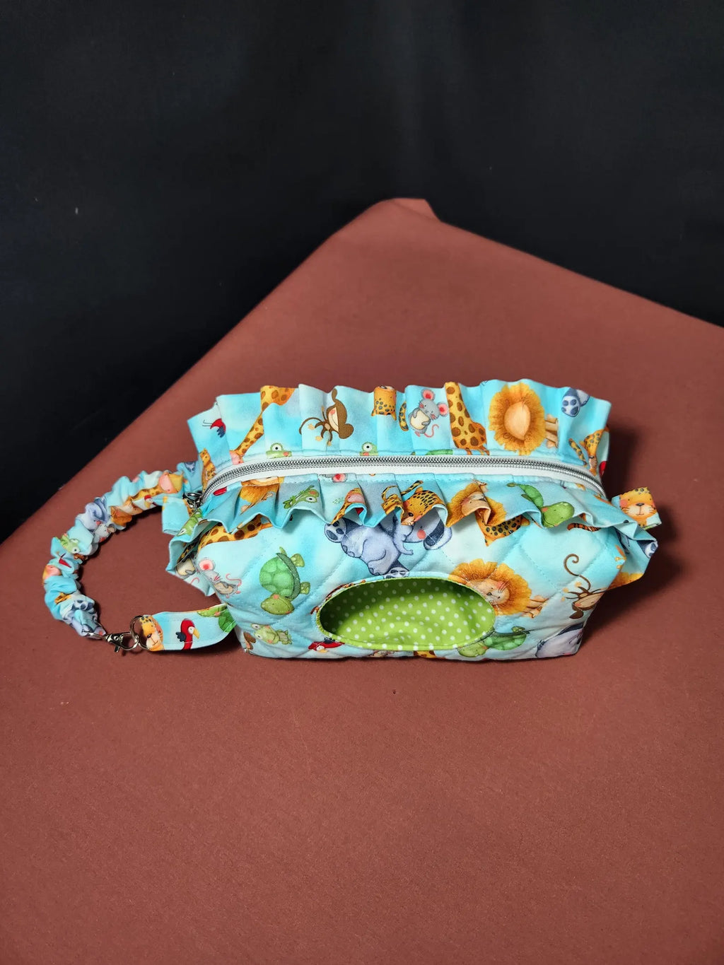 Animal Print Diaper & Wipes Pouch