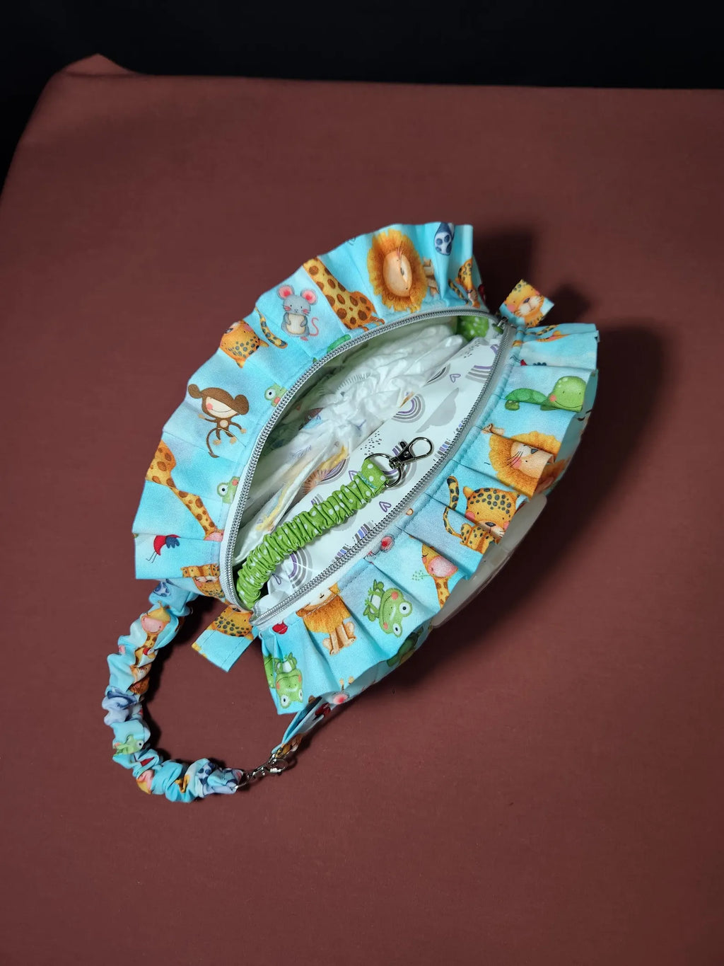 Animal Print Diaper & Wipes Pouch