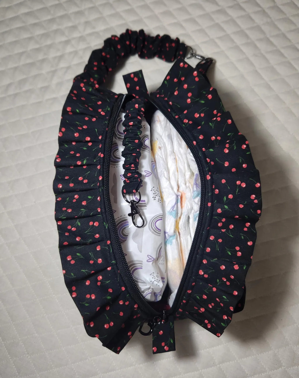 Cherry Obsession Diaper & Wipes Pouch