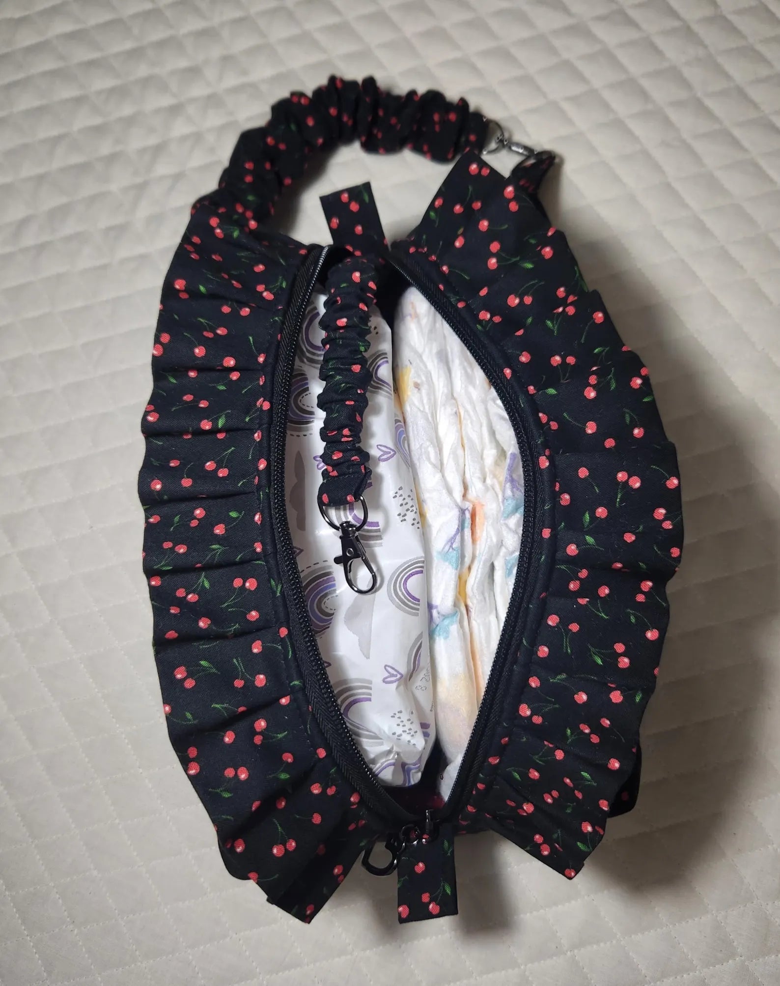 Cherry Obsession Diaper & Wipes Pouch