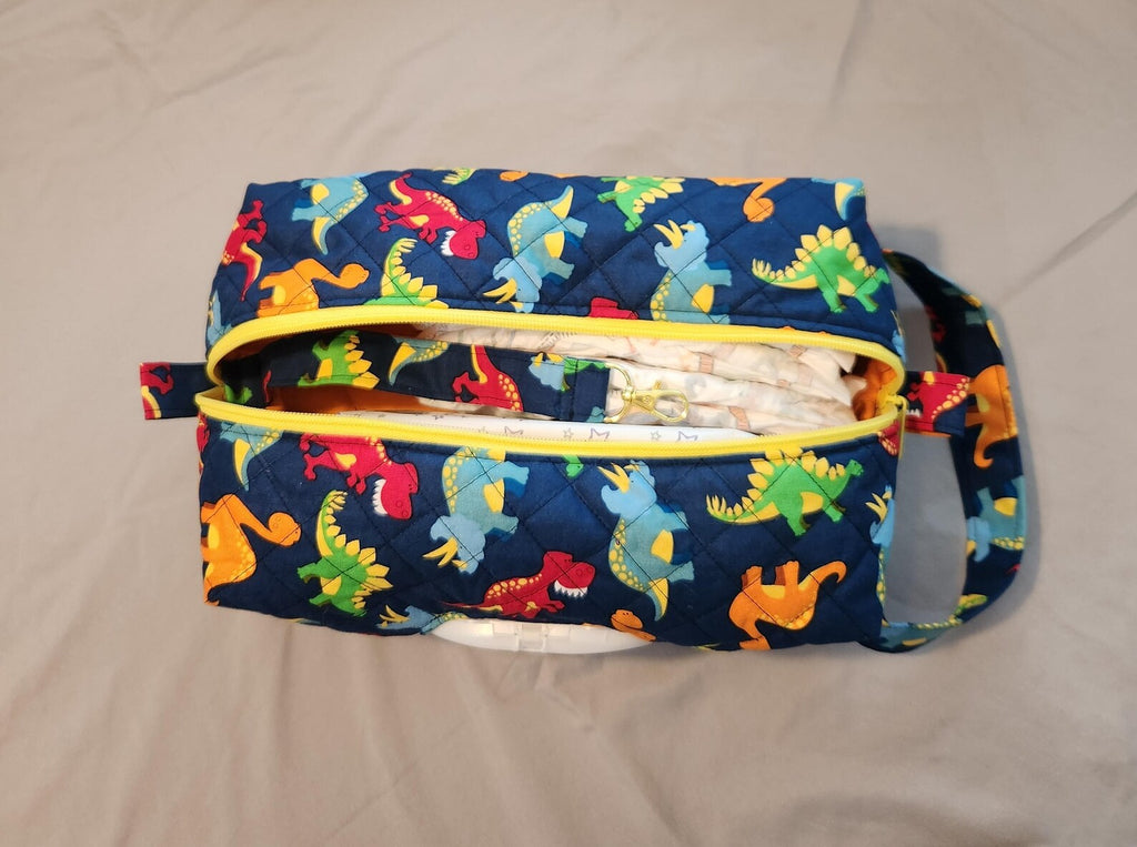 Animal Print Diaper & Wipes Pouch