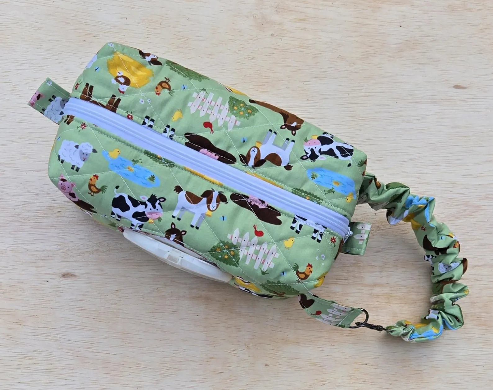 Animal Print Diaper & Wipes Pouch