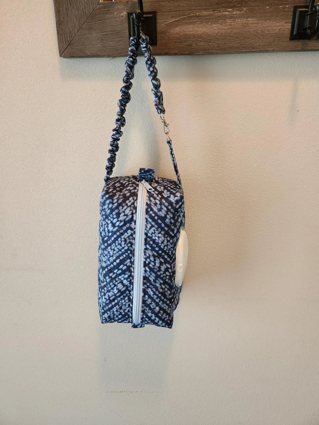 Quilted Geometric Diaper & Wipes Pouch