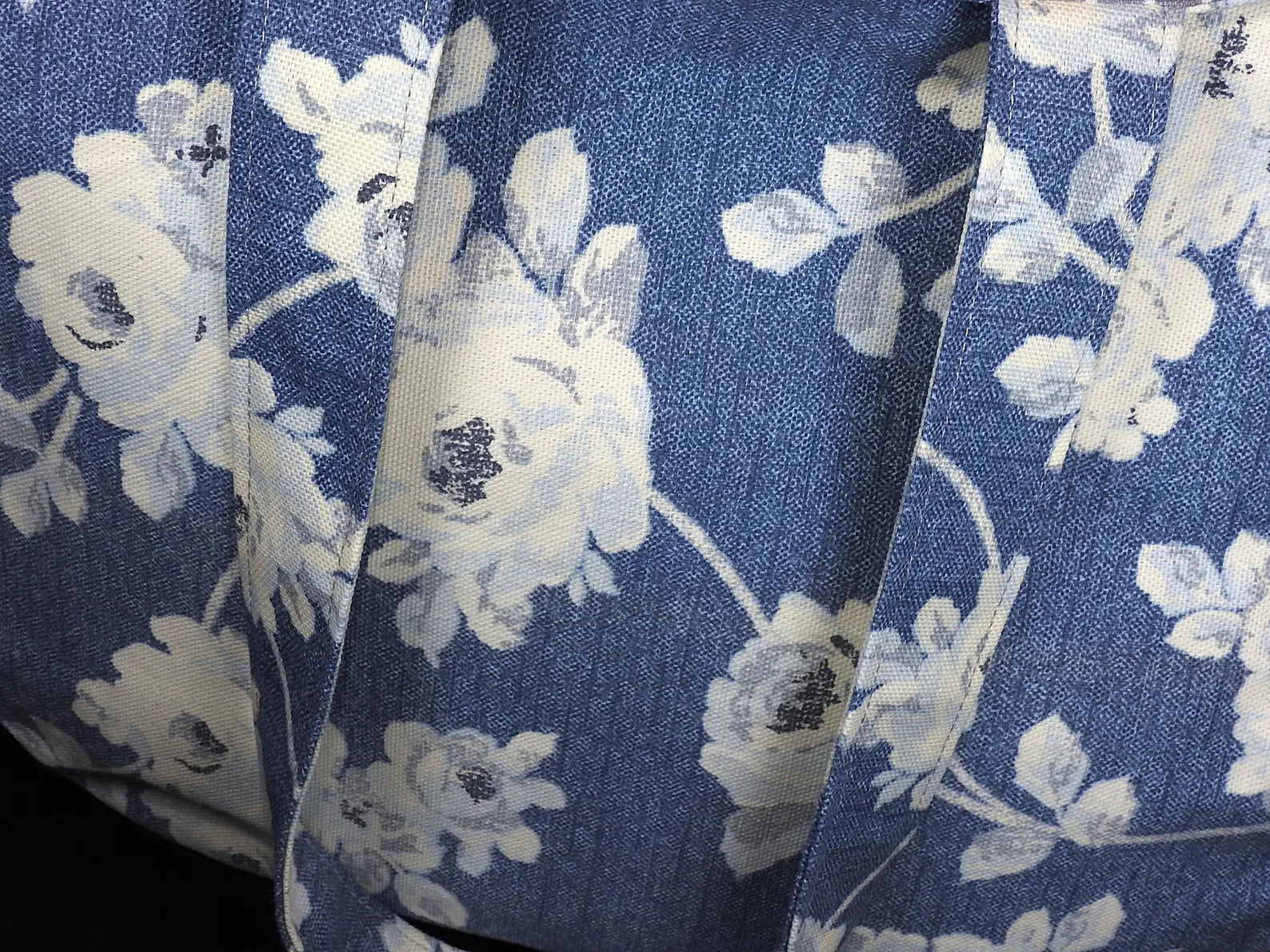 Floral Denim Shoulder Bag
