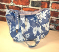 Floral Denim Shoulder Bag