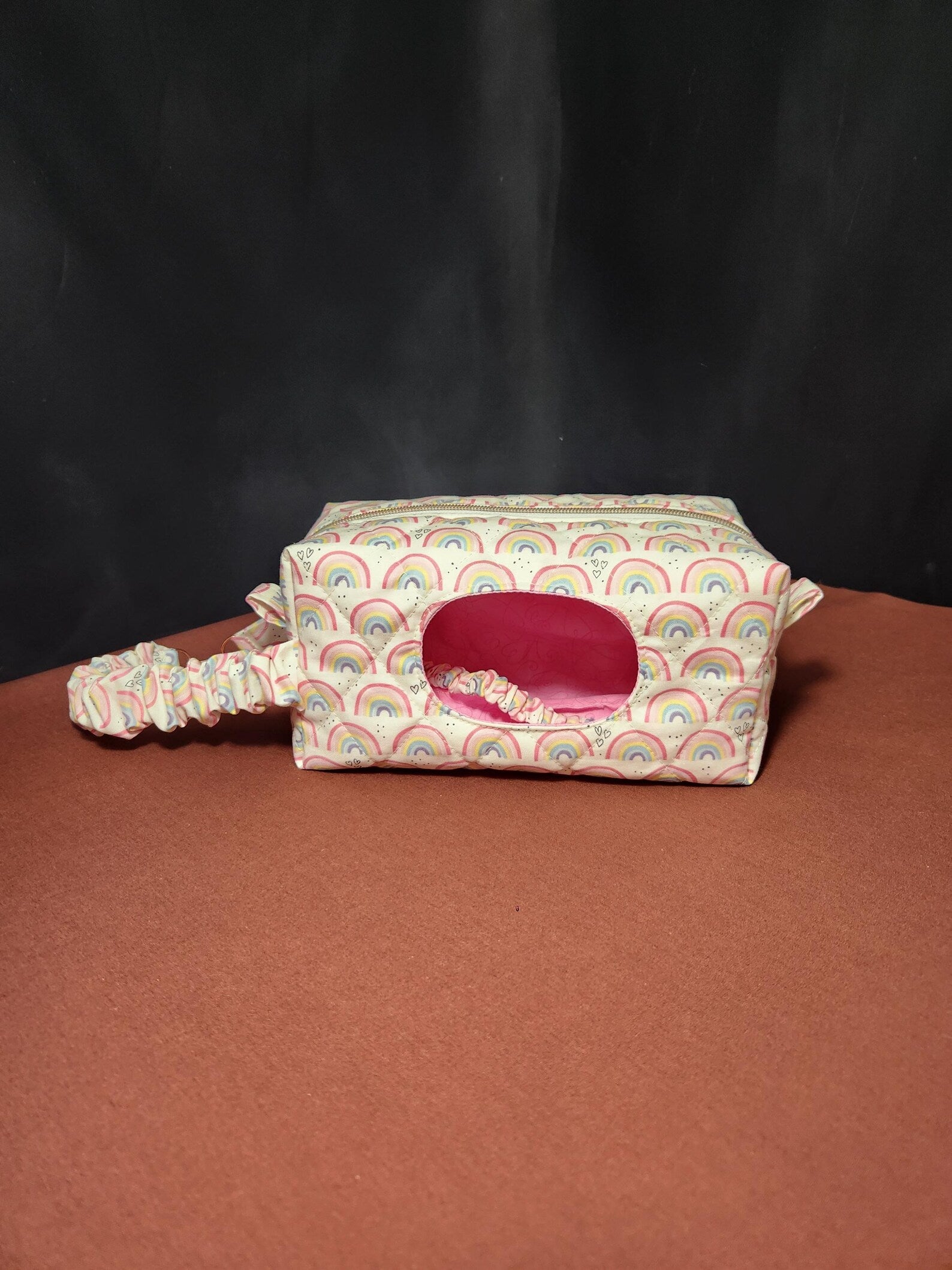 Rainbow Heart Diaper & Wipes Pouch