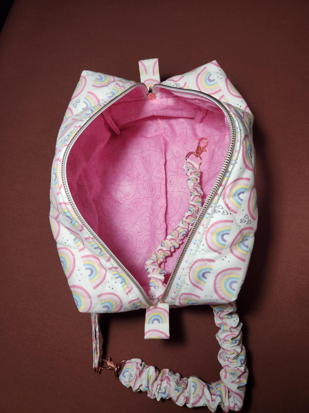 Rainbow Heart Diaper & Wipes Pouch