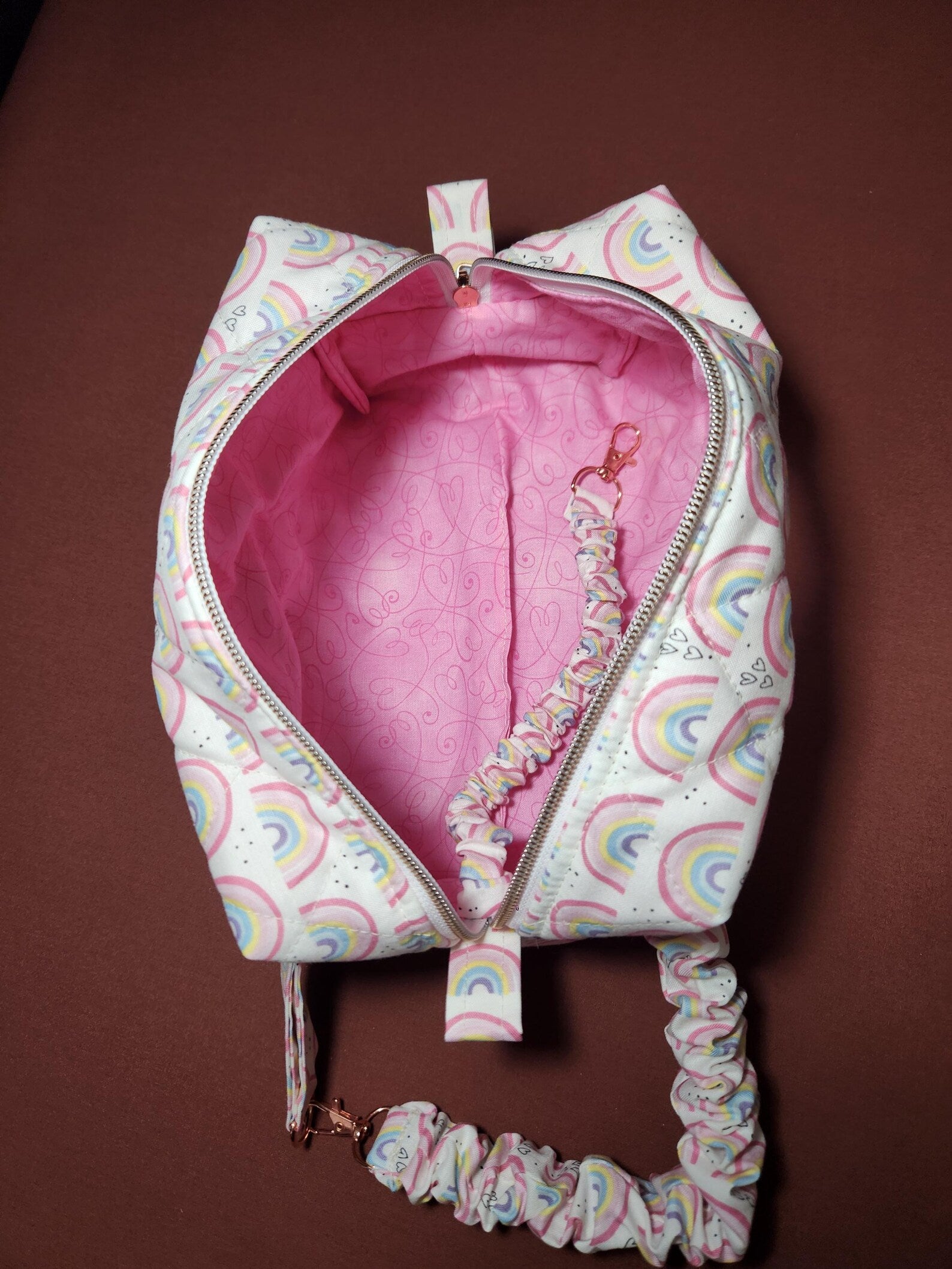 Rainbow Heart Diaper & Wipes Pouch